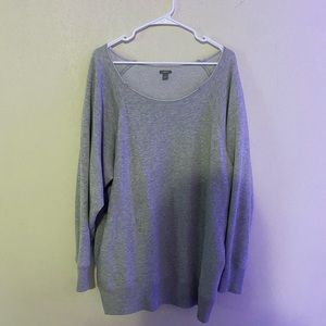 Gray Oversized Sweatshirt